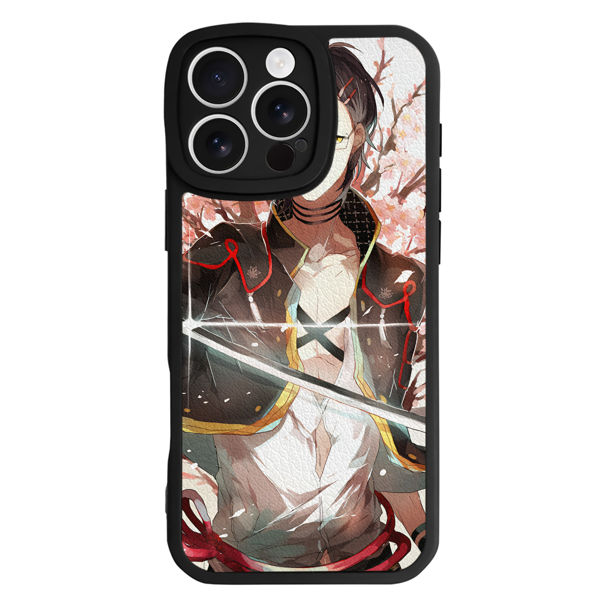 （画像用） 刀剣乱舞 Touken Ranbu 【iPhone 16シリーズ対応】シリコンスマホケース（レザー調） 材質：シリコン